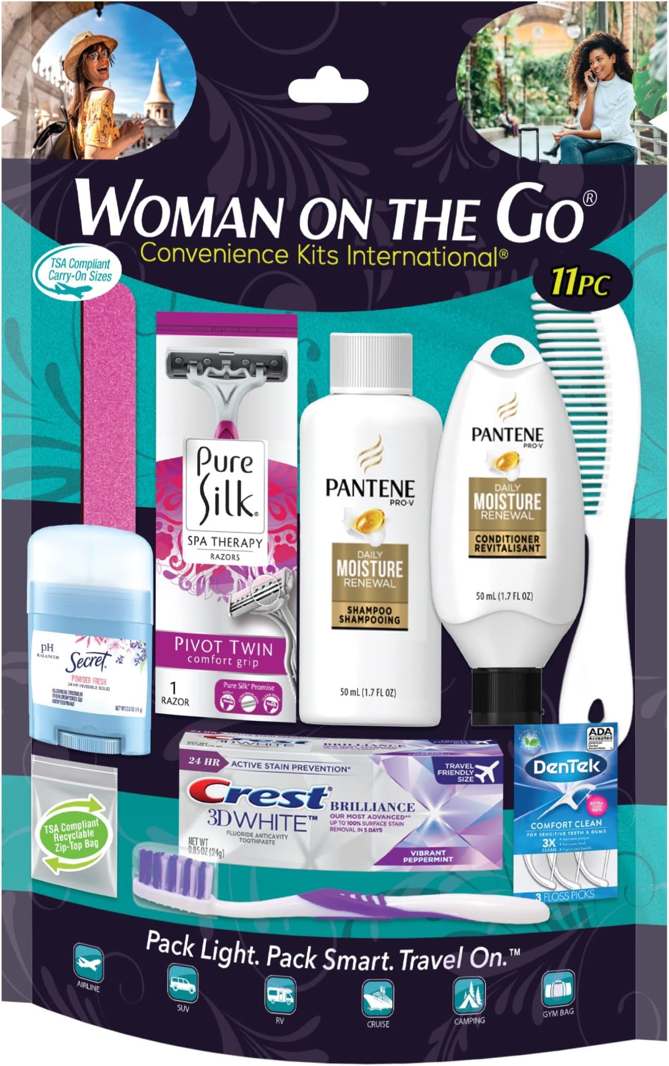 Convenience Kits International Women's Kit, Multicolor