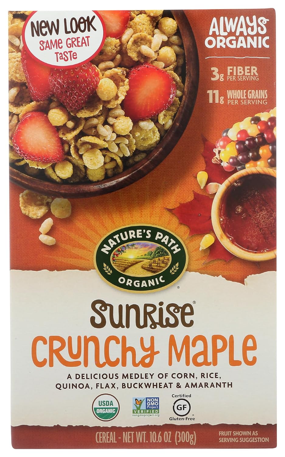 Nature's Path, Organic Crunchy Maple Sunrise Cereal, 10.6 Ounce