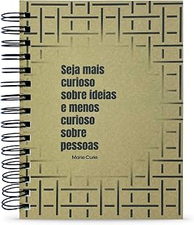 Caderno Marie Curie "Curioso" 125 Fls. Tam A5 Capa Dura