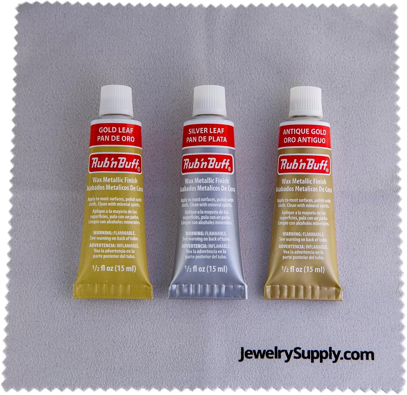 Amazon.com: Rub-N-Buff 3 Color Assortment with Premium Buffing Cloth ...