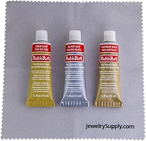 Amazon.com: Rub-N-Buff 3 Color Assortment with Premium Buffing Cloth ...