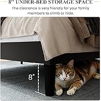 Vista 7 de SHA CERLIN Base de cama de terciopelo tamaño Queen con cabecera capitoné de canal vertical, plataforma tapizada con listones de madera, no necesita