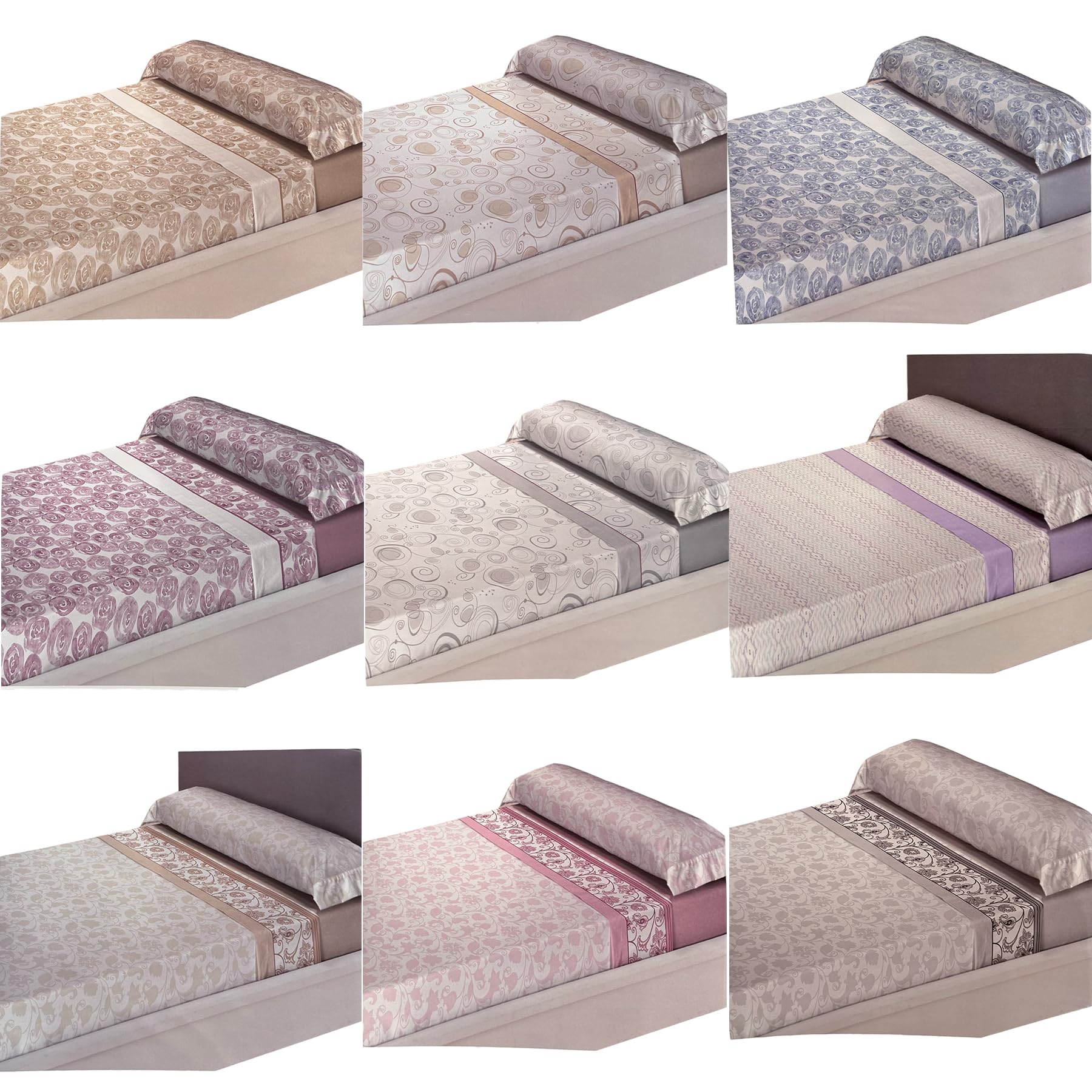 Col & Cor Juego de Sabanas 3 Piezas 90x200 - Algodón Microfibra 50/50 - Sábana Bajera Ajustable, Sábana Encimera y Funda de Almohada (Surtido, Cama 90)