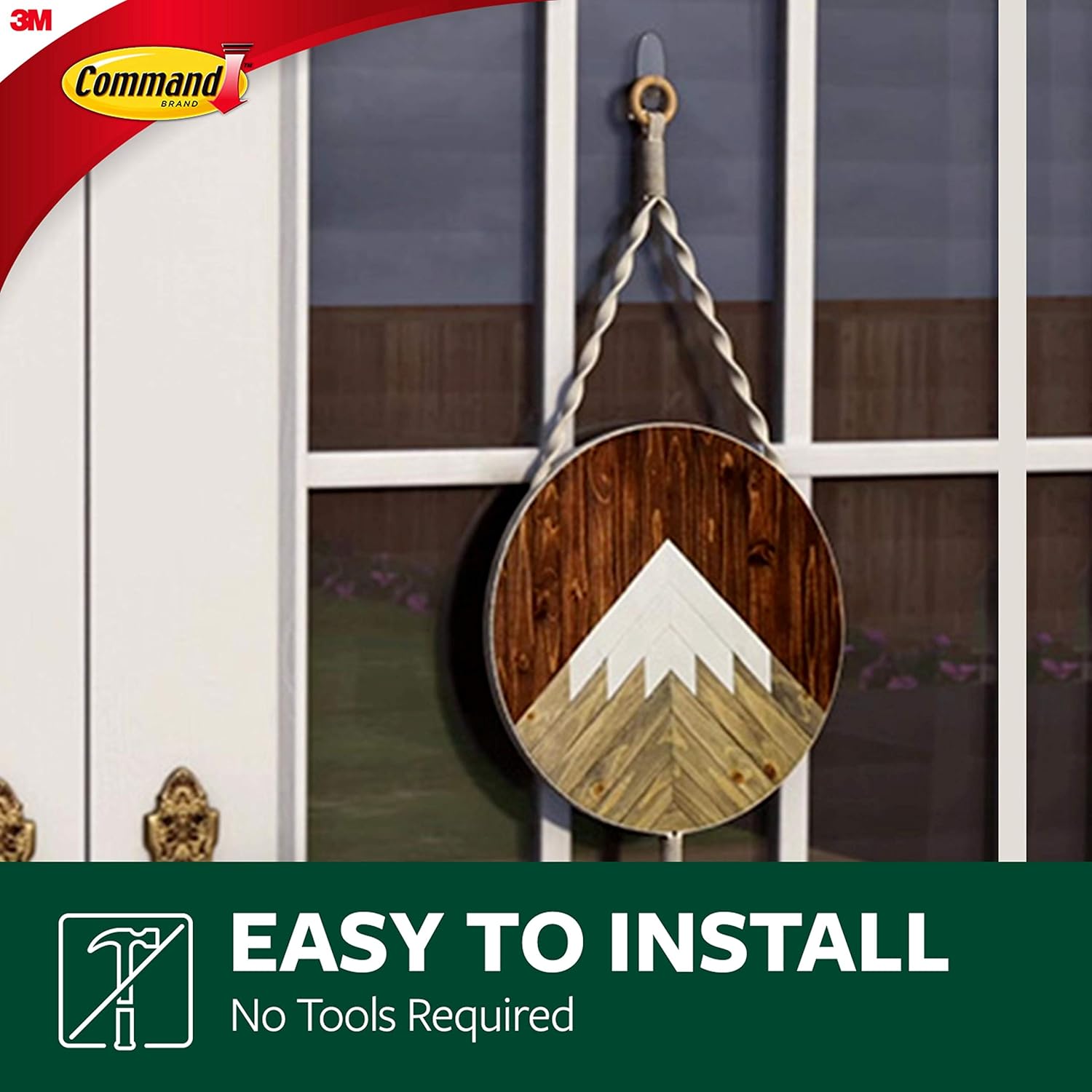 Command Large Clear Window Hook, Outdoor Strips