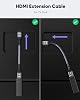 Extensor HDMI 8K 4K Highwings, cable de extensión HDMI 2.1 4K@30Hz/60Hz/120Hz, adaptador HDMI macho a hembra de ultra alta velocidad compatible con Xbox PS5 PS4 Roku TV Stick Blu Ray Player HDTV Laptop PC 1 pie 3