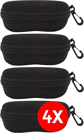 UpaClaire Rundes Brillenetui Für Herren Oder Damen, Hartschalenetui Für Sonnenbrillen, Lesebrillen Und Mehr, Farbig, L*W = 7 In * 2.75 In