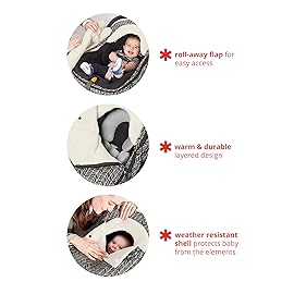 Skip Hop Winter Car Seat Cover, Stroll & Go, Pink Heather