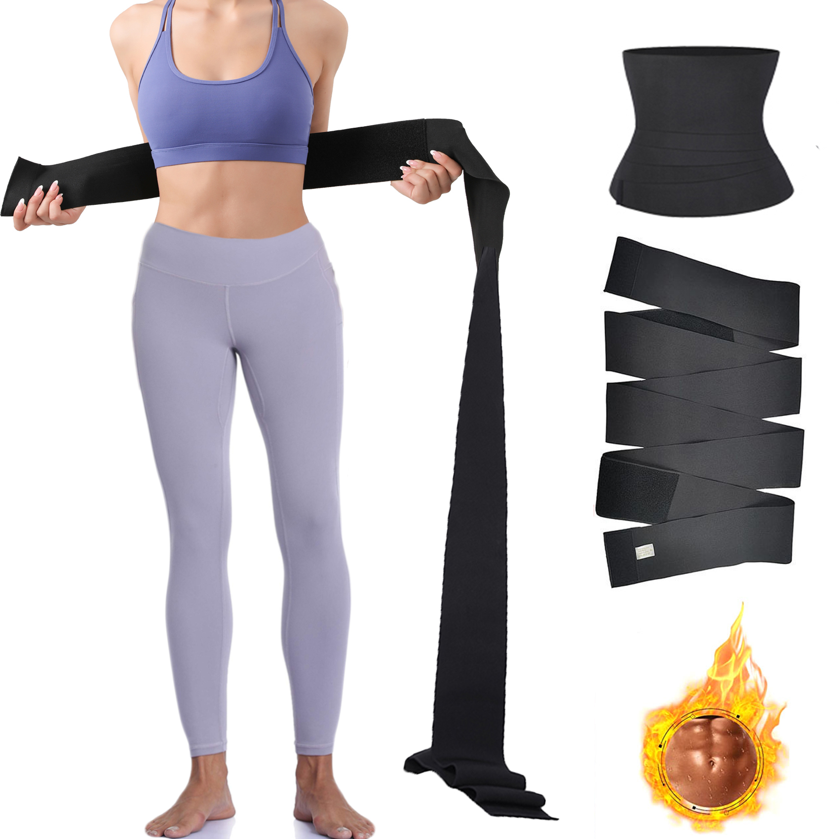 Fascia Addominale Gotoly Donna In Neoprene - Waist Trainer Regolabile, Per Fitness, Postura E Brucia Grassi - Foto 10