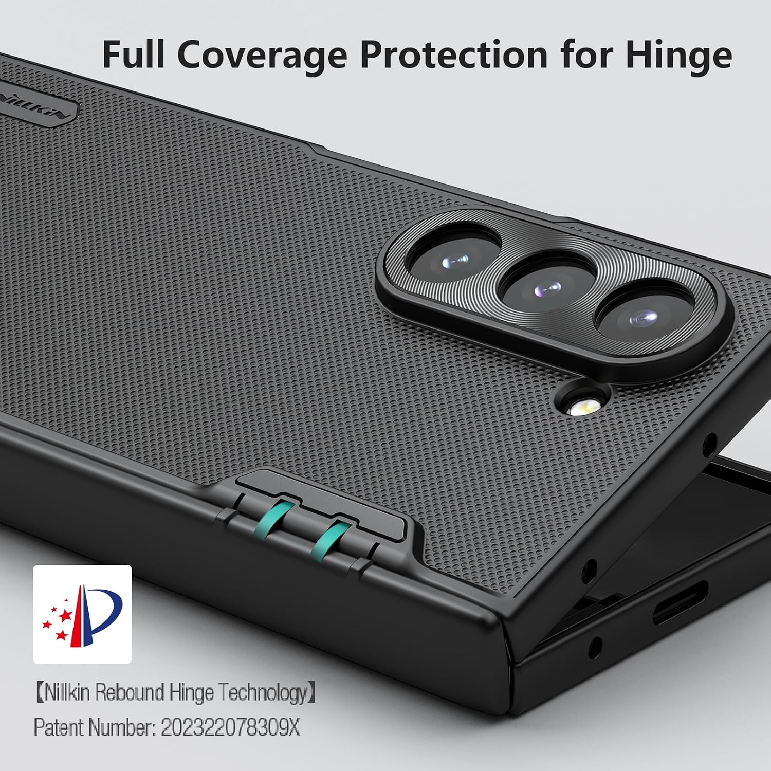 Nillkin for Samsung Galaxy Z Fold 6 Magnetic Case with Screen Protector, [Compatible with MagSafe][Hinge Protection] Frosted Texture Slim Fit Protective Phone Case for Galaxy Z Fold 6 Case Black Black Galaxy Z Fold 6