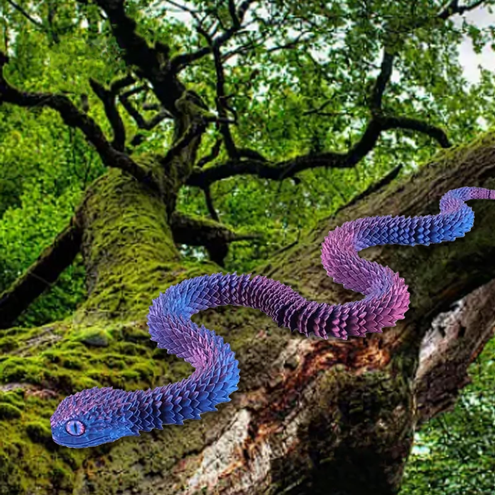 nnOuOnn 3D Printed Snake in Egg, 3D Printed Fidget Mini Animals Toy Articular Mobility Toys - Image 4
