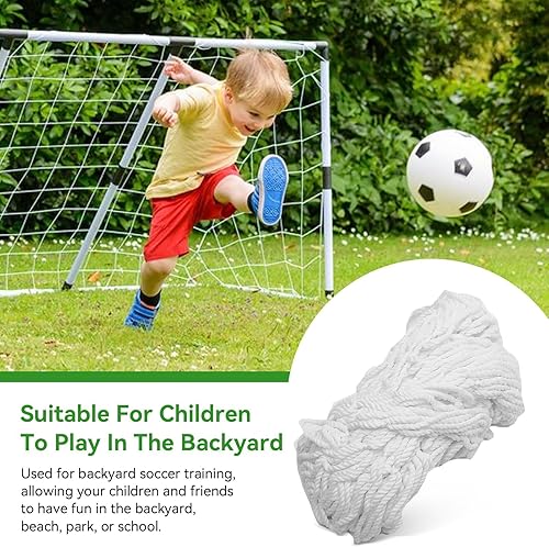 Miniatura 4 de Redes de fútbol, red de fútbol para niños para reemplazo de portería de fútbol de 6 pies x 4 pies