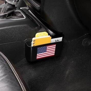 JWWY Update Gear Tray for 2018-2024+ Jeep Wrangler JL JLU & Gladiator JT Gear Shift Shifter Storage Box Center Console Compartment Organizer Bin, Interior Accessories US Flag