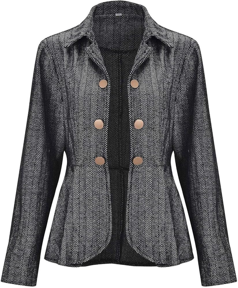 Elegante business office work Women Lady Solid Button Suit Jacket