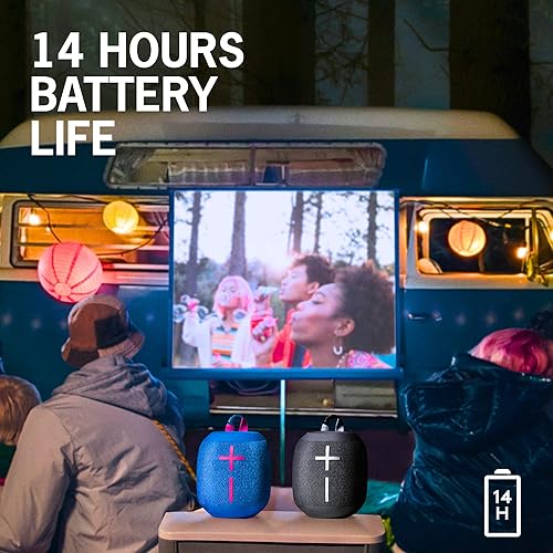 Miniatura 3 de ULTIMATE EARS WONDERBOOM 3, pequeño altavoz Bluetooth inalámbrico portátil, sonido de graves grandes de 360 grados para exteriores, impermeable, a