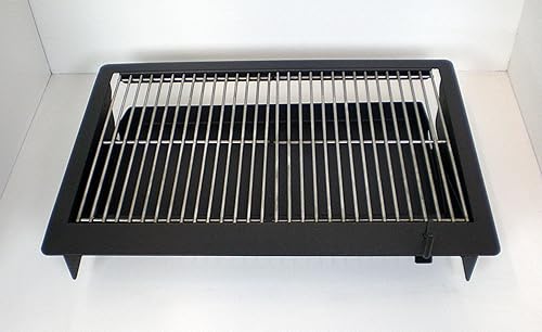 Miniatura 5 de Parrilla de encimera integrada de carbón y madera de 30 pulgadas (rejillas de cocción SS incluidas)