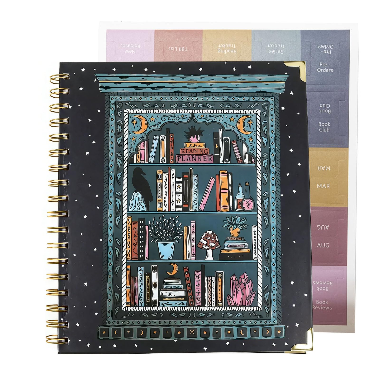 Reading Planner for Book Lovers，Track, Record & Review Your Reading Journey ，Set Goals & Organize Books，Stylish & Easy-to-Use Journal for Book Clubs, Students, and Avid Readers (A)