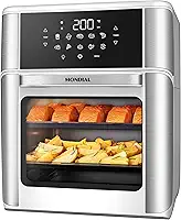 Fritadeira Air Fryer Forno Oven 12L, Mondial, Branco/Inox, 2000W, 127V - AFON-12L-WI