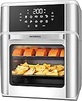 MONDIAL Fritadeira Air Fryer Forno Oven 12L, Branco/Inox, 2200W, 220V - AFON-12L-WI