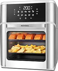 MONDIAL Fritadeira Air Fryer Forno Oven 12L, Branco/Inox, 2000W, 127V - AFON-12L-WI