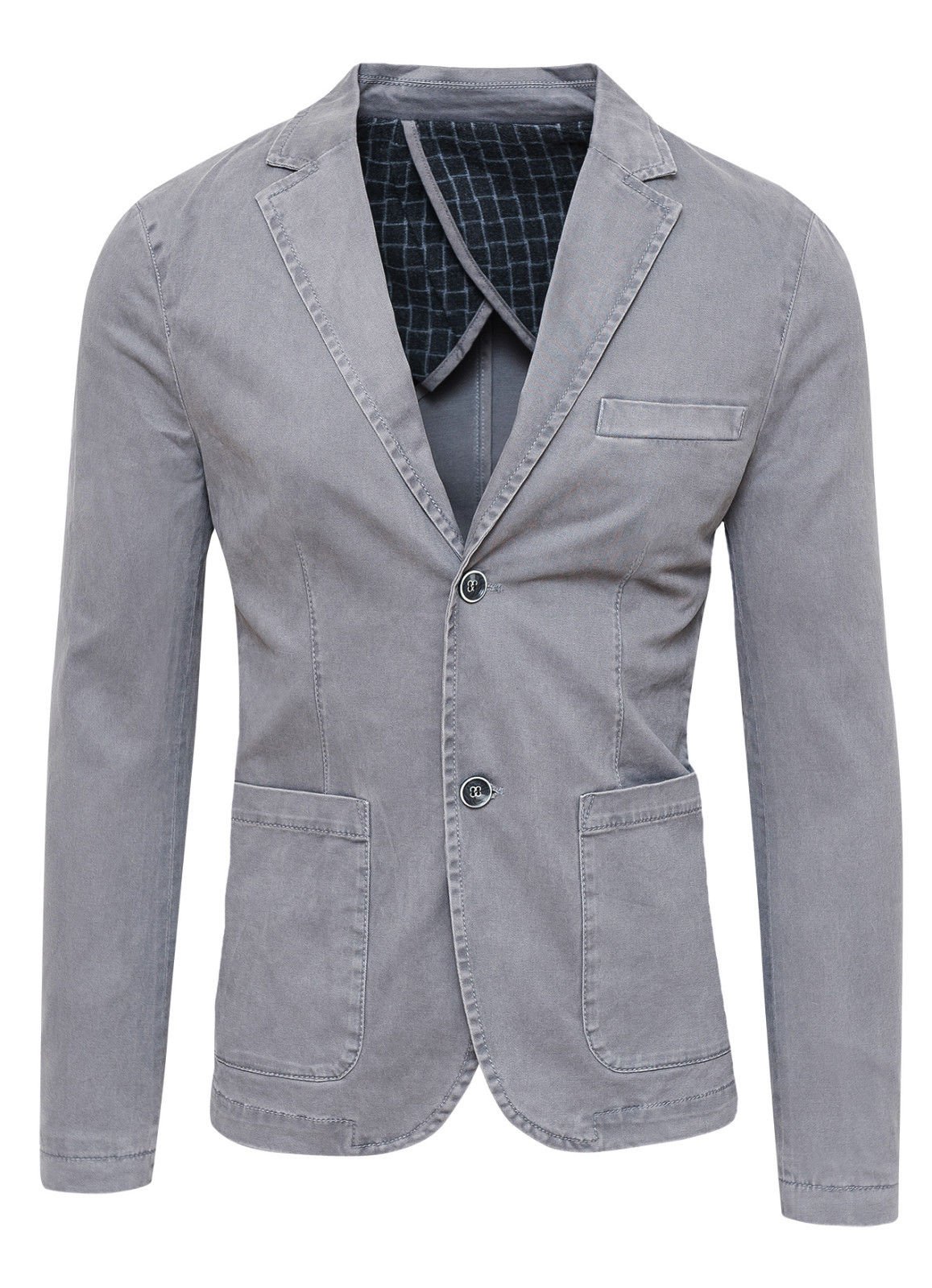 Evoga Giacca Uomo Sartoriale Slim Fit Blazer Casual Elegante in Cotone