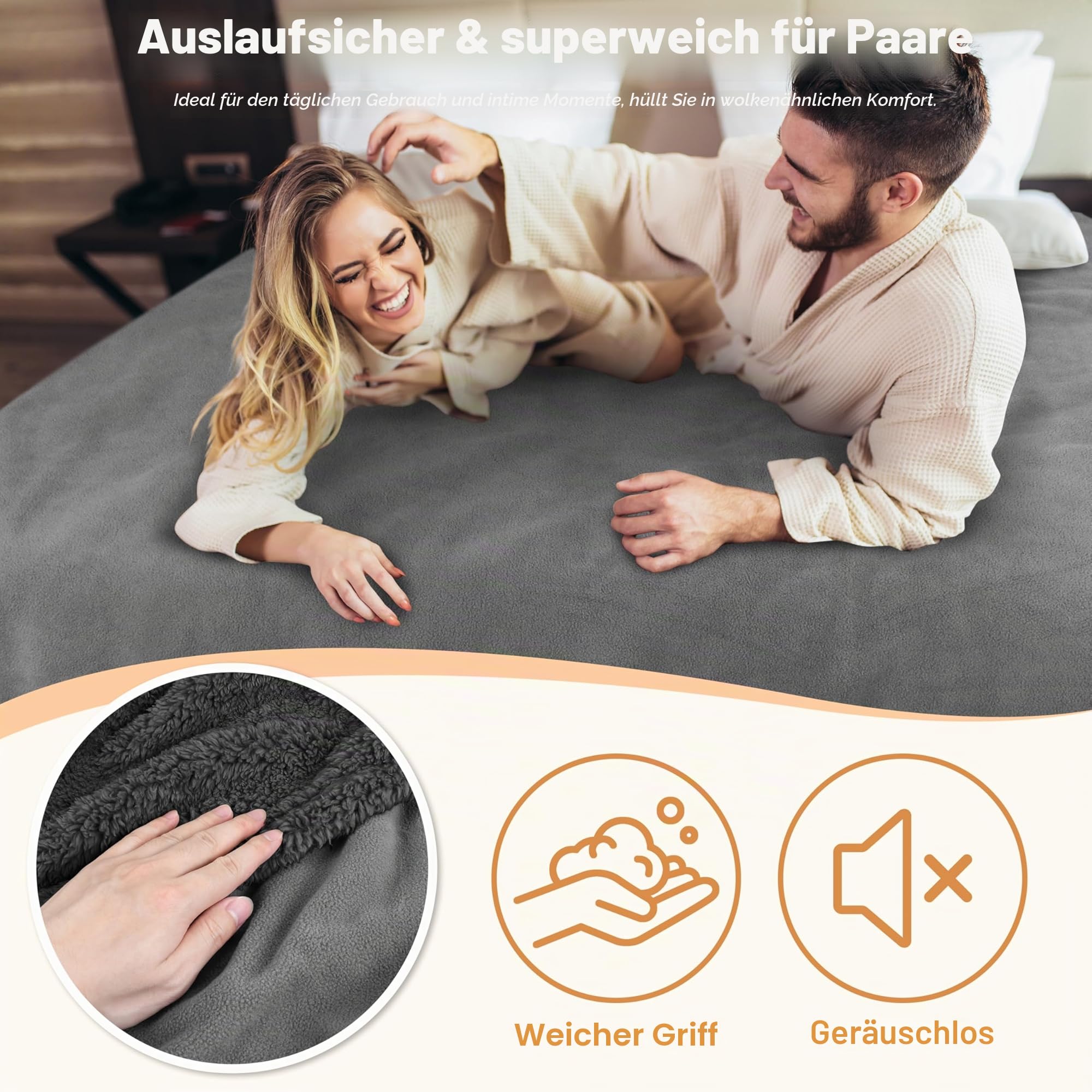 Catalonia Classy wasserdichte Decke, Wasserdicht Hundedecke Waschbar Sofaschutz Couch Überwurf, Wasserdicht Liebesdecke Flauschig Kuscheldecke Bettschutz Tagesdecke,203 x 152cm