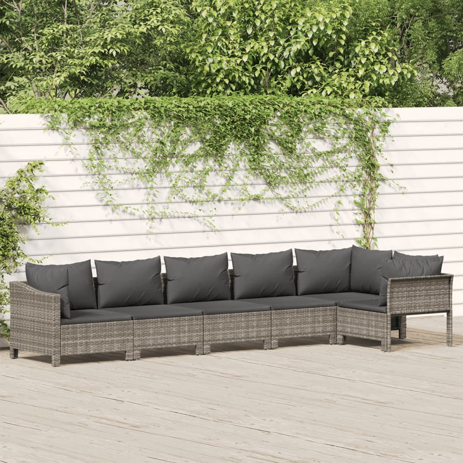 Festnight Salon de Jardin Exterieur en resine Salon de Jardin Bas mobilier de Jardin Salon de Jardin modulable Salon Exterieur terrasse
