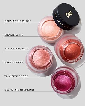 PDL Cosmetics by Patricia De Leon | Exotic Hyponic Cream Eyeshadow (Confident Copper) | Highly Pigmented Cream-to-Powder Copper Metallic Eye Makeup for Instant Shimmer | Long-Lasting Moisturizing Formula | Vegan | .16 oz