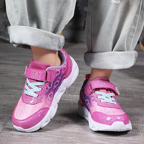 Miniatura 3 de Zapatos con luz LED para niños pequeños, ligeros, transpirables, correa ajustable para niños pequeños