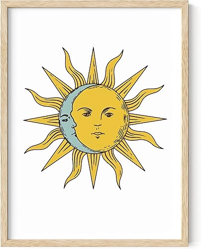 Miniatura 59 de HAUS AND HUES Pósteres Groovy - Arte de pared retro de los años 70, decoración de habitación hippie, carteles trippy para dormitorio, póster Rays