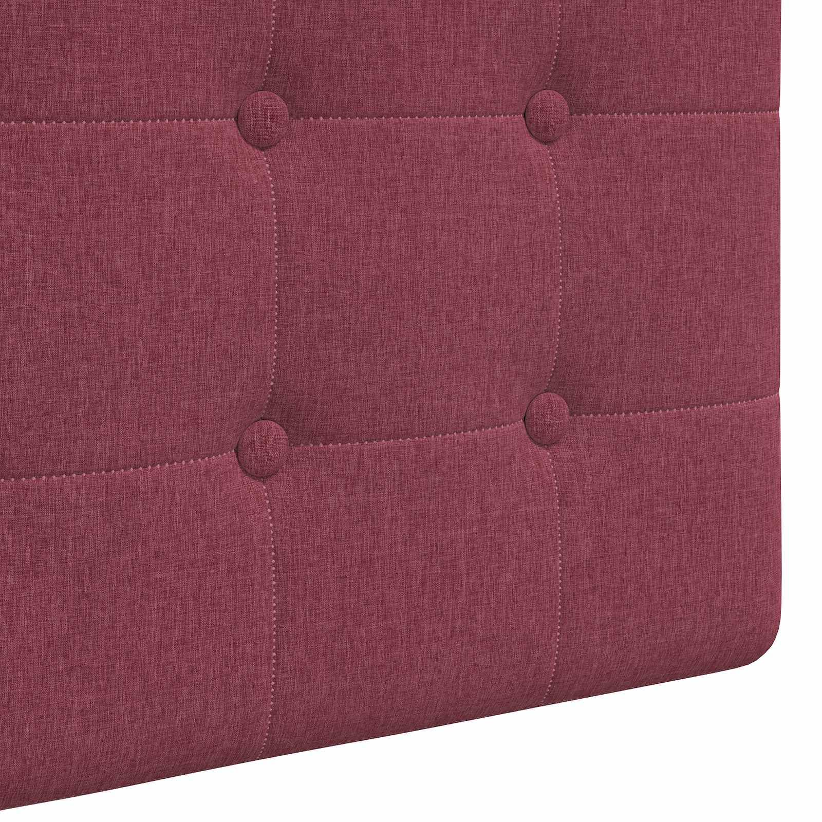 vidaXL Tête de lit Suspendue Tissu, Tête de lit Moderne rectangulaire, Design Mural, déco de Chambre Personnalisable, Meubles Gain de Place