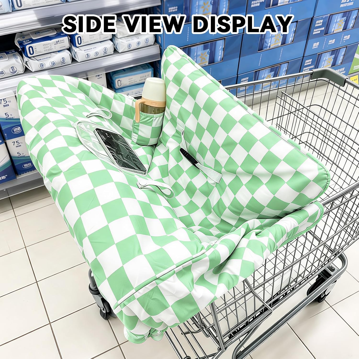 Shopping Cart Cover for Baby Grocery Cart Cover for Babies Reversible
