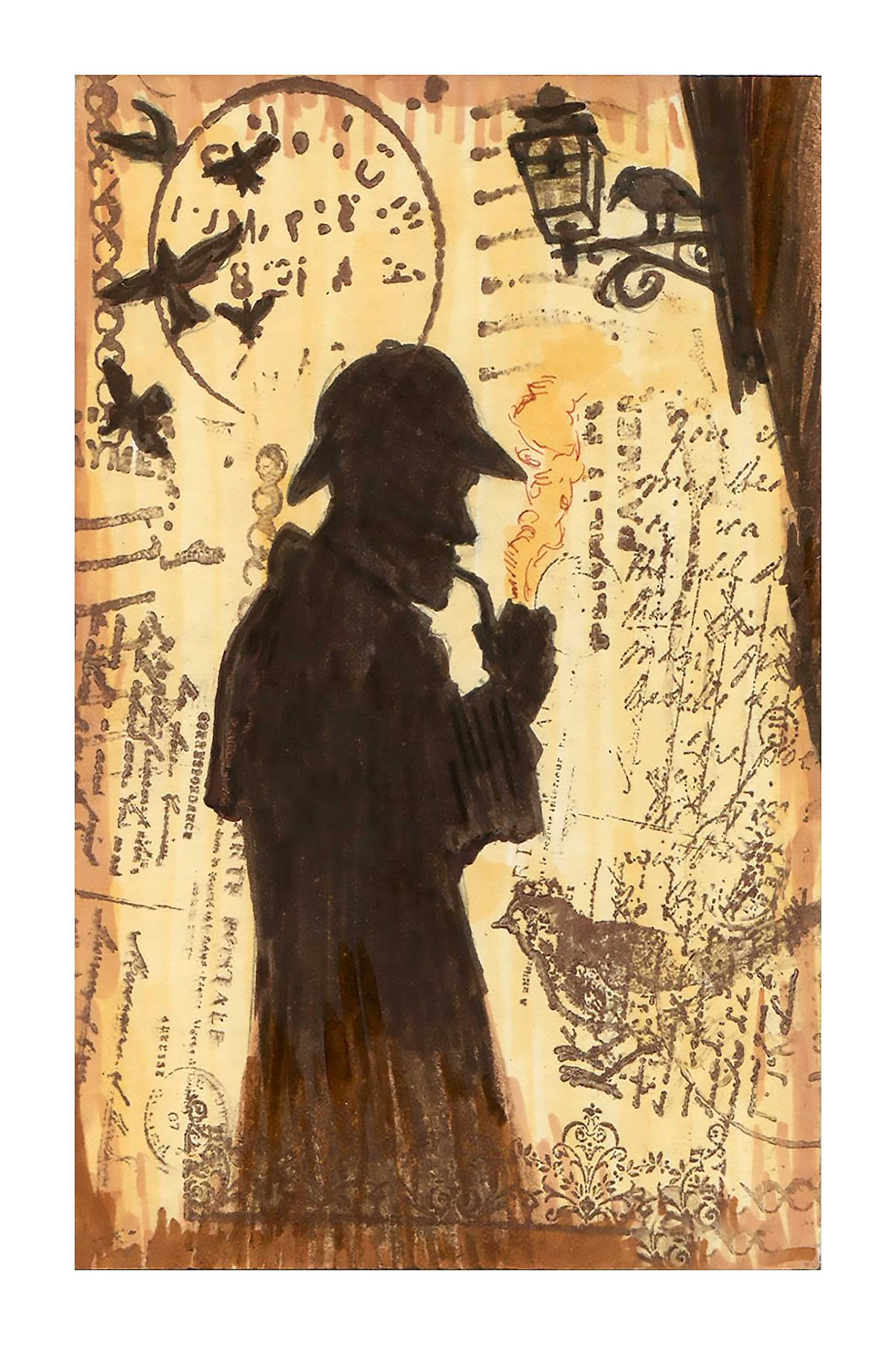 HK PRINTS Sherlock Holmes Poster for Room (12x18-inch, Waterproof, Rolled) - Multicolour-G-3