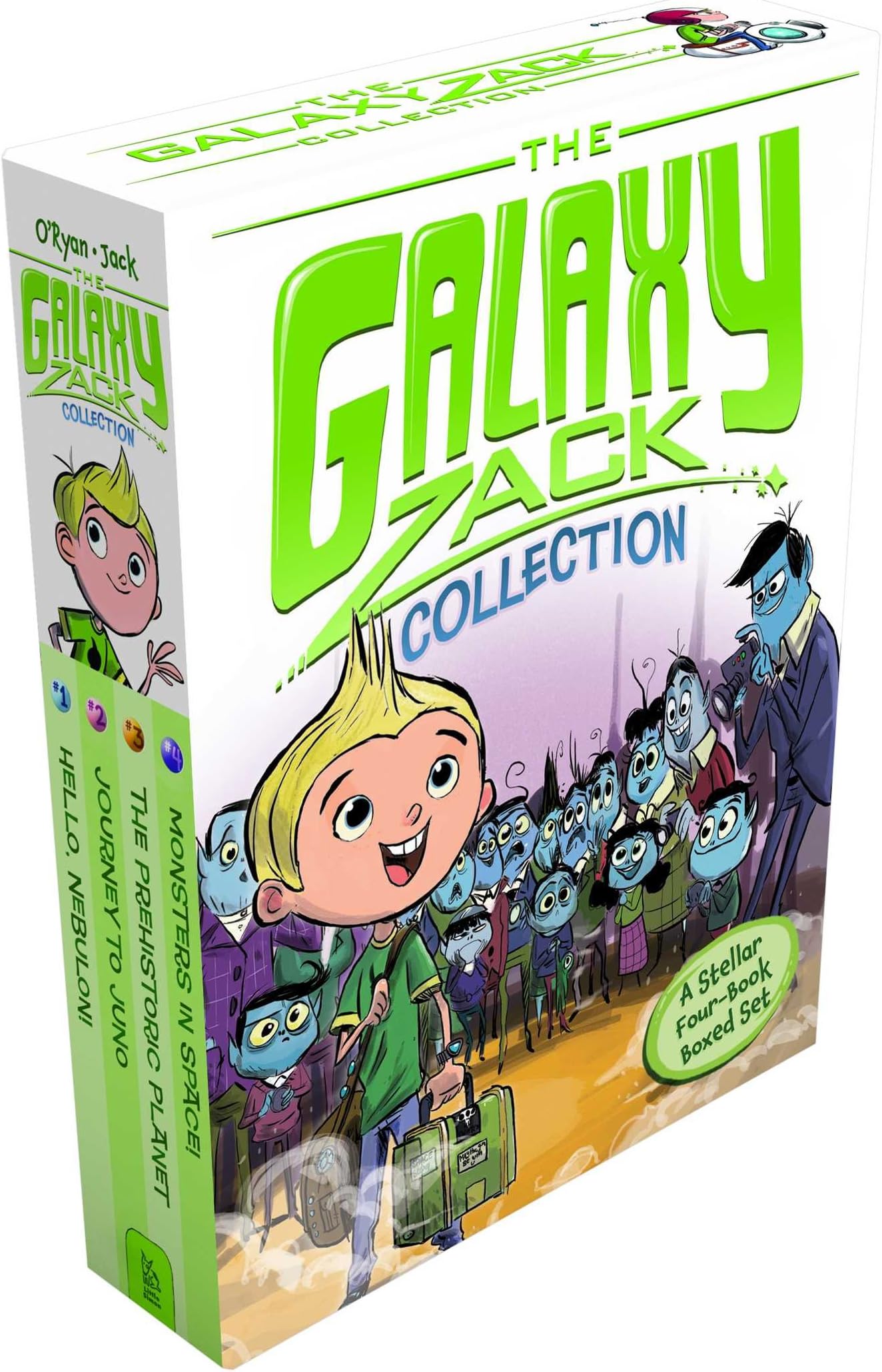 The Galaxy Zack Collected Set: A Stellar Four-Book Collection: Hello, Nebulon!; Journey to Juno; The Prehistoric Planet; Monsters in Space!