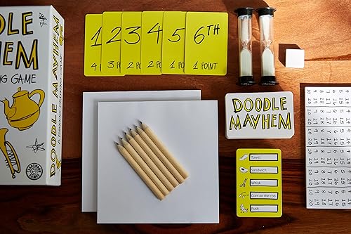 Miniatura 7 de Doodle Mayhem: Un juego de dibujo hilario y frenéticamente rápido - Juego de fiesta - Juegos familiares para adultos, adolescentes, niños
