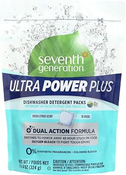 Seventh Generation Dish AUTO PAC PWR 18PC, Multi, Ultra Power Plus, 18 Count