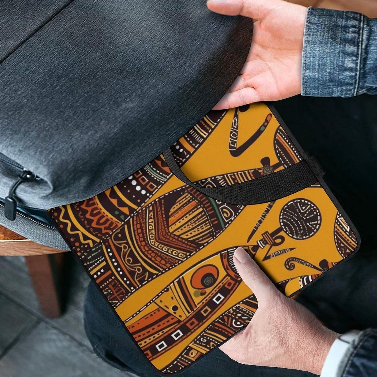 Laptop Case Sleeve 13inch Shockproof Laptop Case Creative African Culture Laptop Sleeve Carrying Case image 4