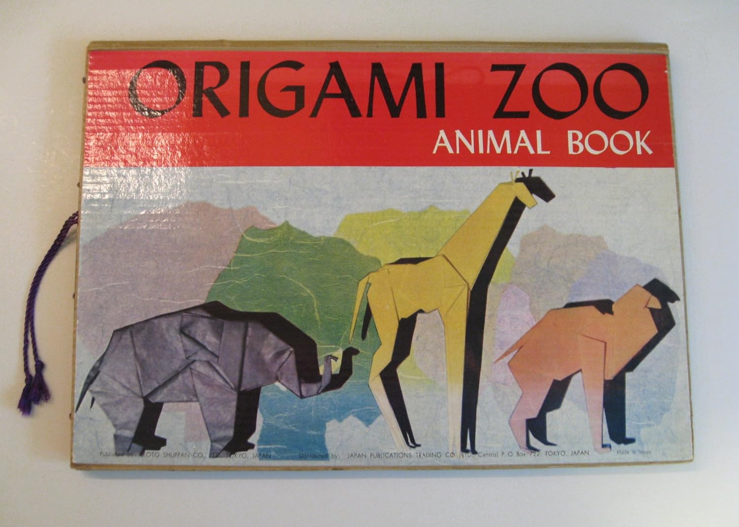 Origami zoo animal book by Isao Honda