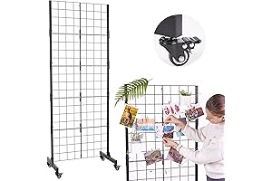 ODOXIA Gridwall Display Rack with Wheels