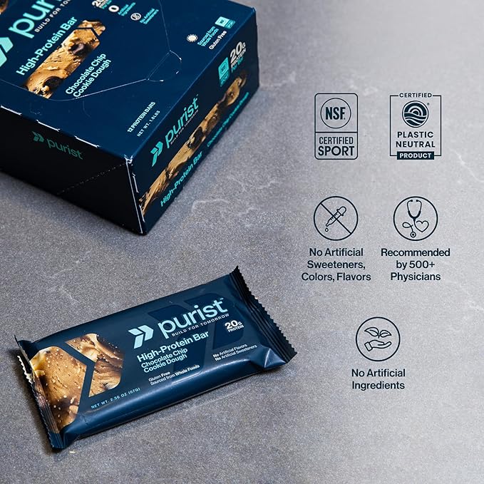 Barra de Proteína Purist Peanut Butter Chocolate Chip 12 Unidades miniatura 3