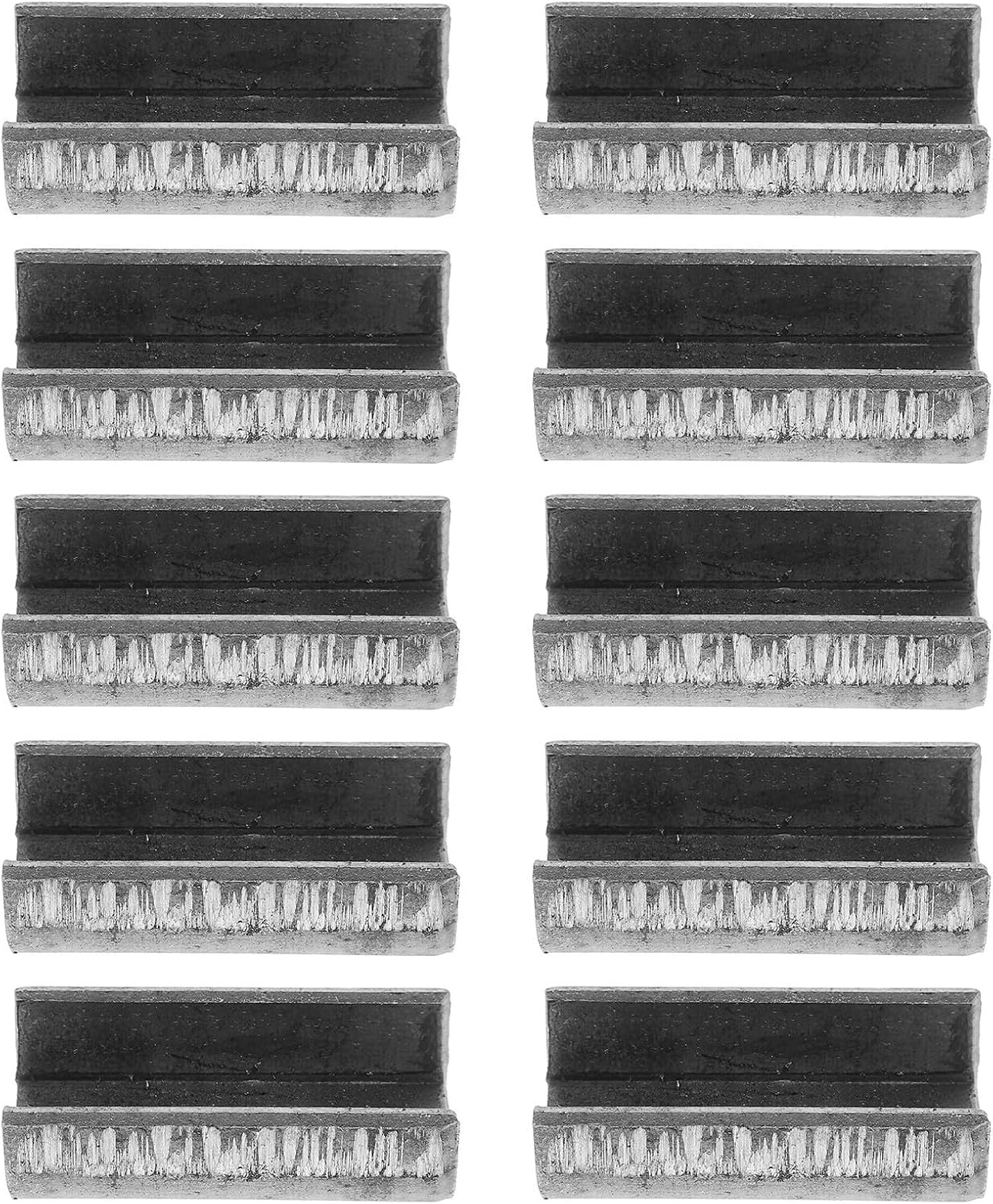 Toddmomy 10pcs Garden Hoe Clip Accessories Replacement Iron Hoe Head Clips Parts Easy Installation for Backyard Tool Repair and Versatile Use,