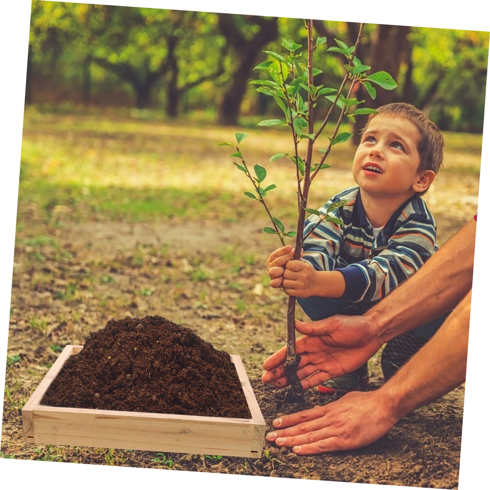 Kisangel Tamis à Compost pour Jardinage Tamis à Terre avec Cadre Bois Et Maille Acier Inoxydable Outil De Jardinage pour Tamiser Sol Et Compost