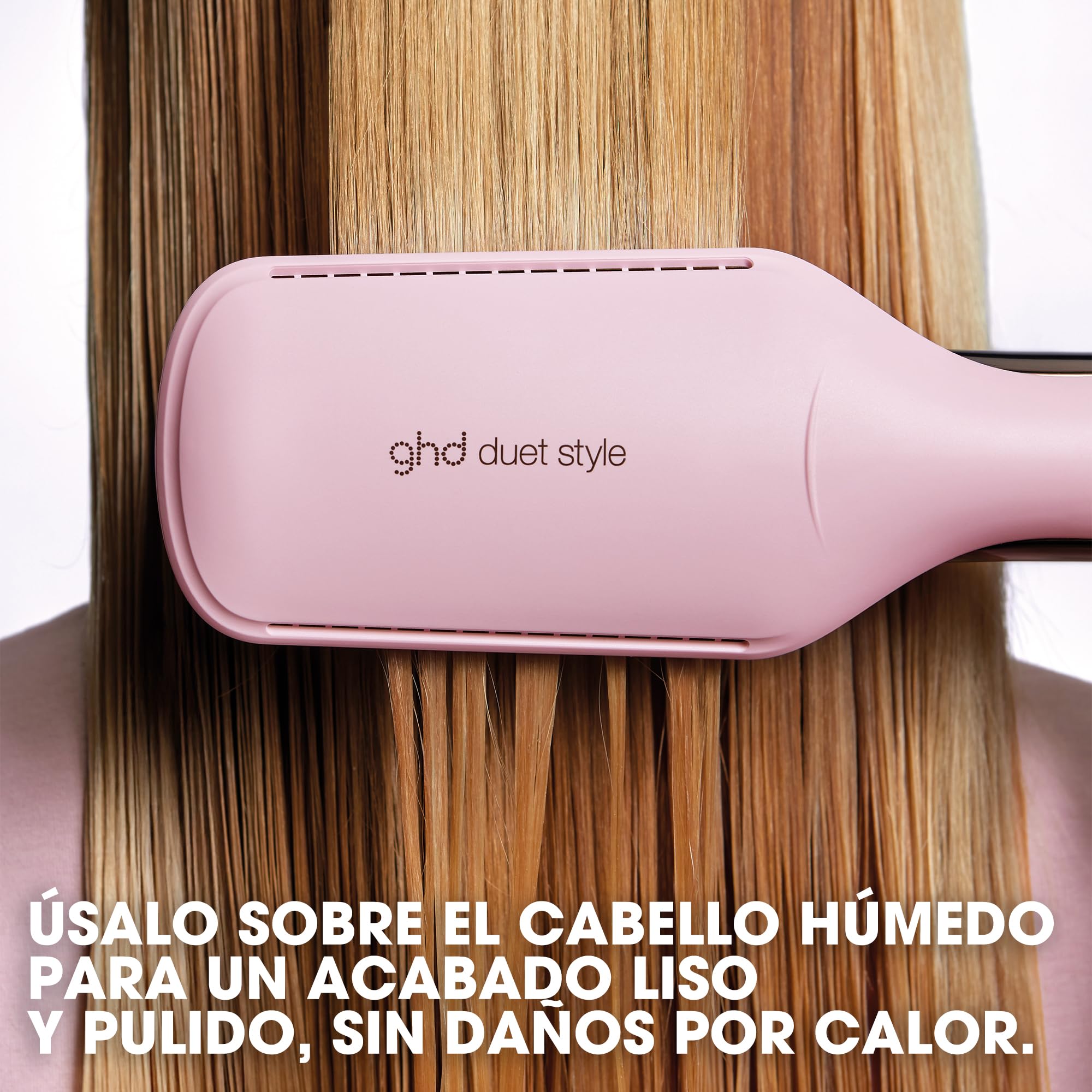 ghd Duet Style - Cepillo secador de pelo de edición limitada con sorbete rosa con funda a juego y alfombrilla resistente al calor (enchufe de la UE)