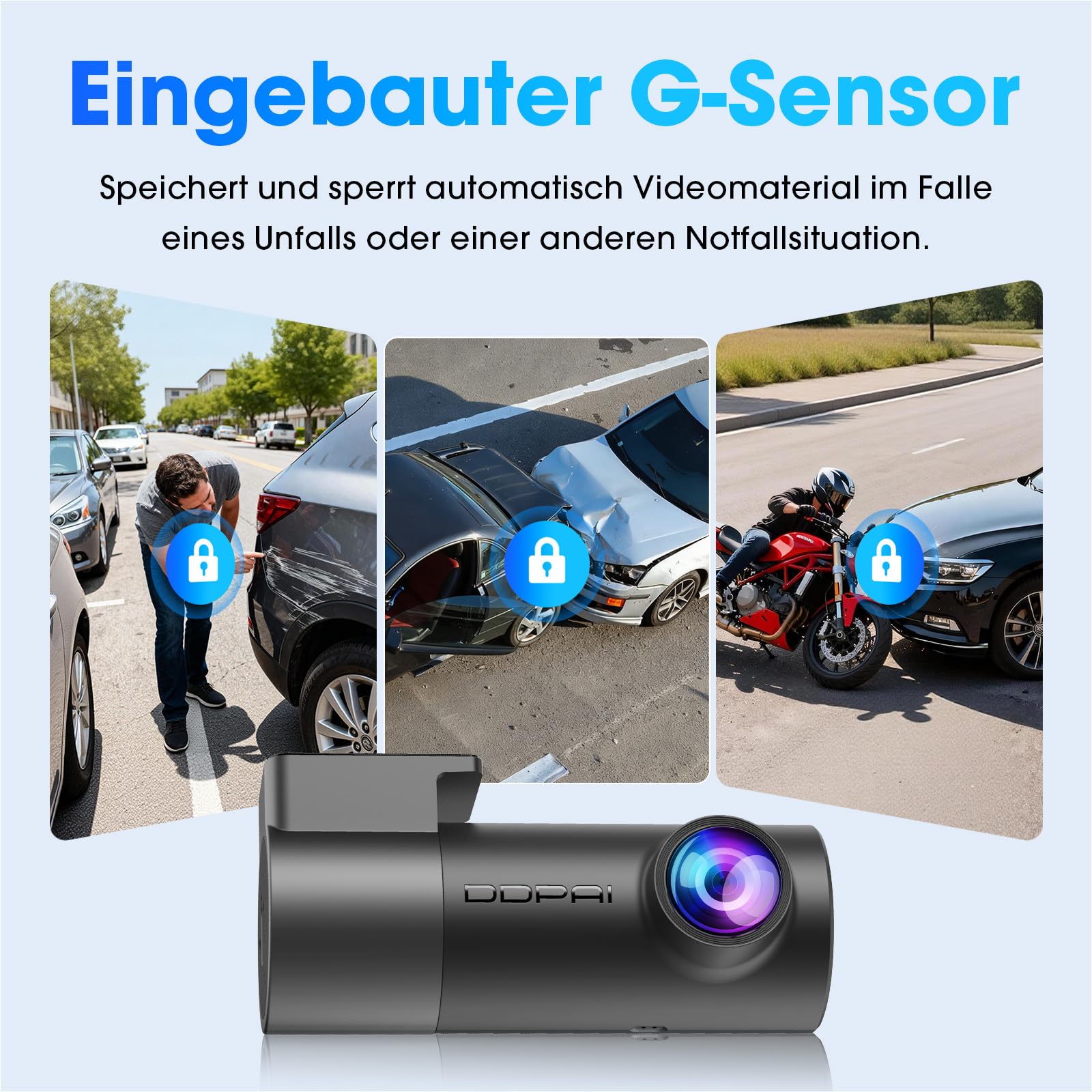 DDPAI MINI Pro 4K Dashcam Auto, 2160P Frontkamera, 360° Drehbar, 64GB-Karte-Inklusive, Night Vision 24H Parking Monitor, 5.8G WiFi 6, G-Sensor, Loop-Aufnahme, App-Steuerung, Superkondensator