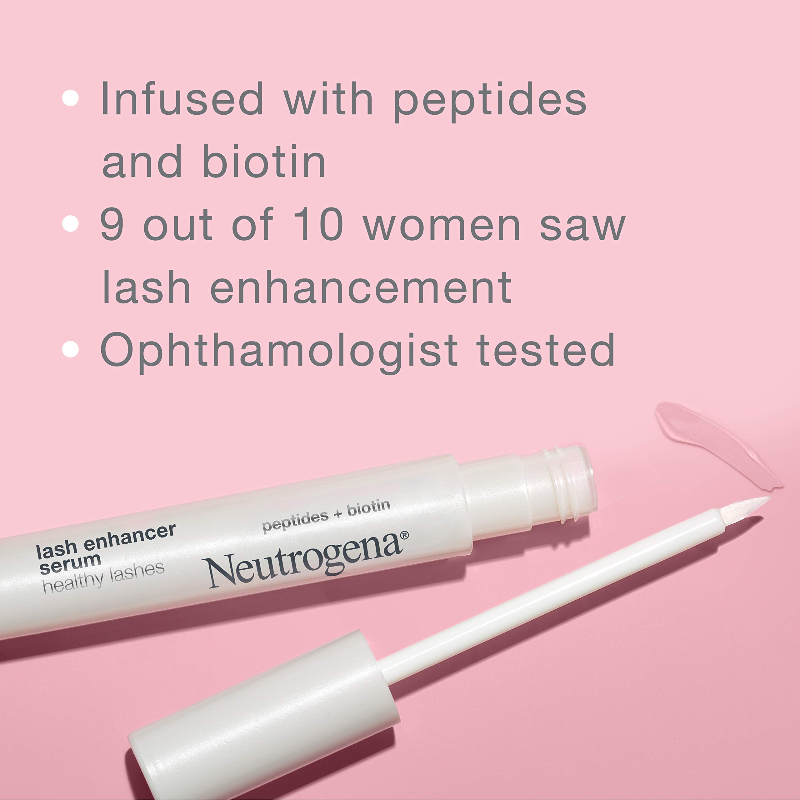 Neutrogena Healthy Lashes Lash Enhancer Serum Formulated with Biotin & Peptides; Nourishing