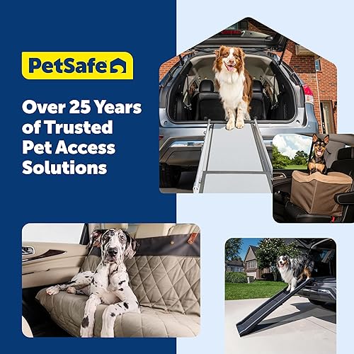 Miniatura 9 de PetSafe Happy Ride Asiento de seguridad para perros, protege los asientos de automóvil del pelo y los arañazos, diseño elevado para una mejor