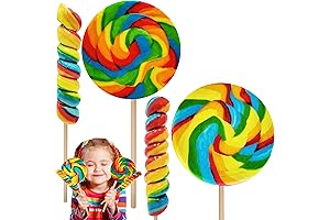 Fruidles Jumbo Rainbow Twists and Swirls Lollipops