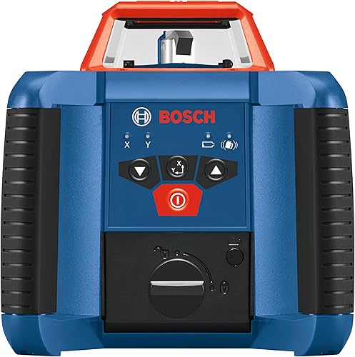 Miniatura 3 de BOSCH GRL2000-40HK REVOLVE Kit de láser rotativo horizontal autonivelante, incluye trípode, varilla de grado, receptor láser, 2 baterías D, 2