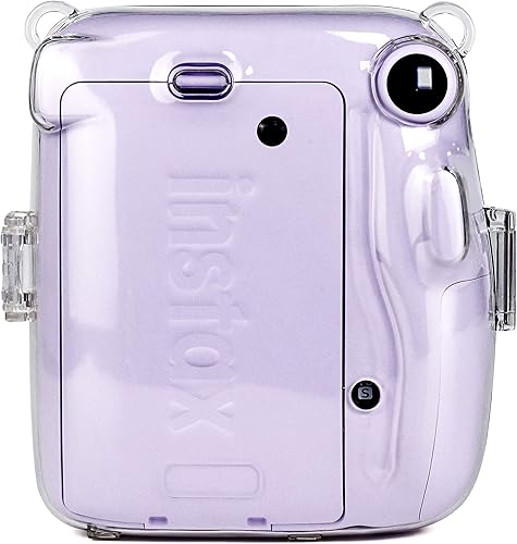Miniatura 4 de EpicGadget Funda para Fujifilm Instax Mini 11 - Funda protectora de PVC duro transparente y portátil para cámara con correa de hombro ajustable