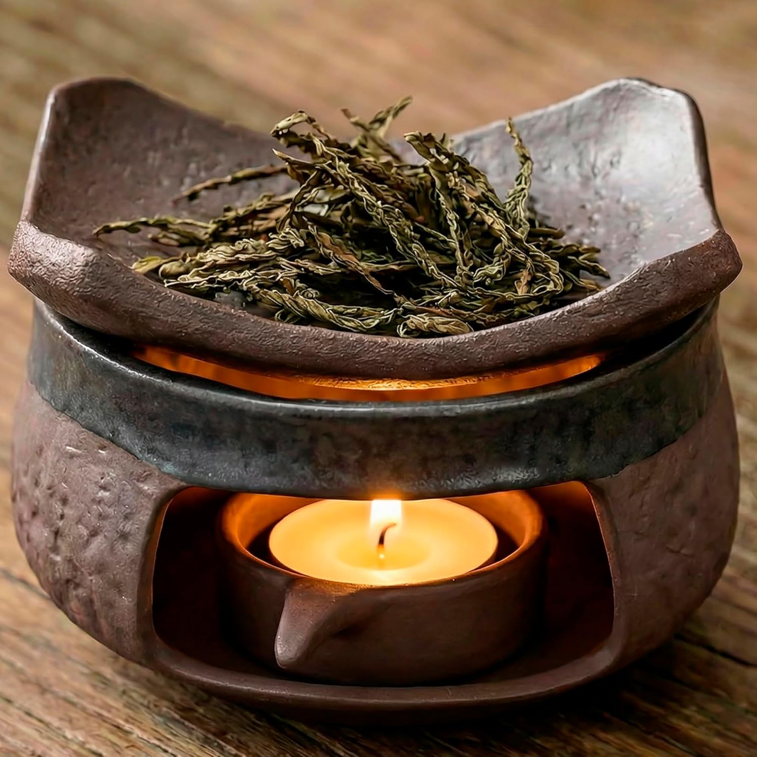 Difusor de Aceites Esenciales y Derretidor de Cera de Cerámica