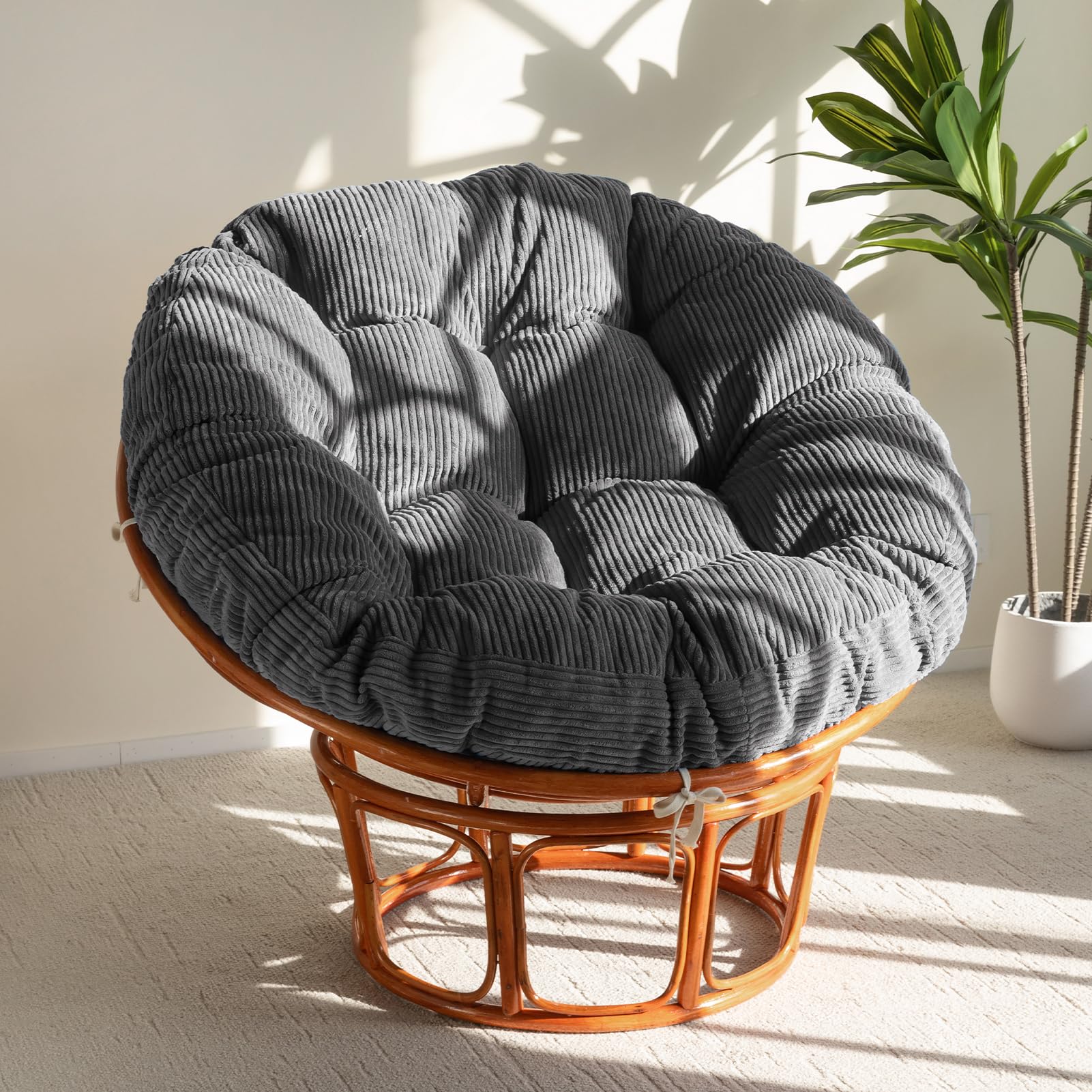 Amazon.com: HIGOGOGO Papasan Chair Cushion with Corduroy Cover